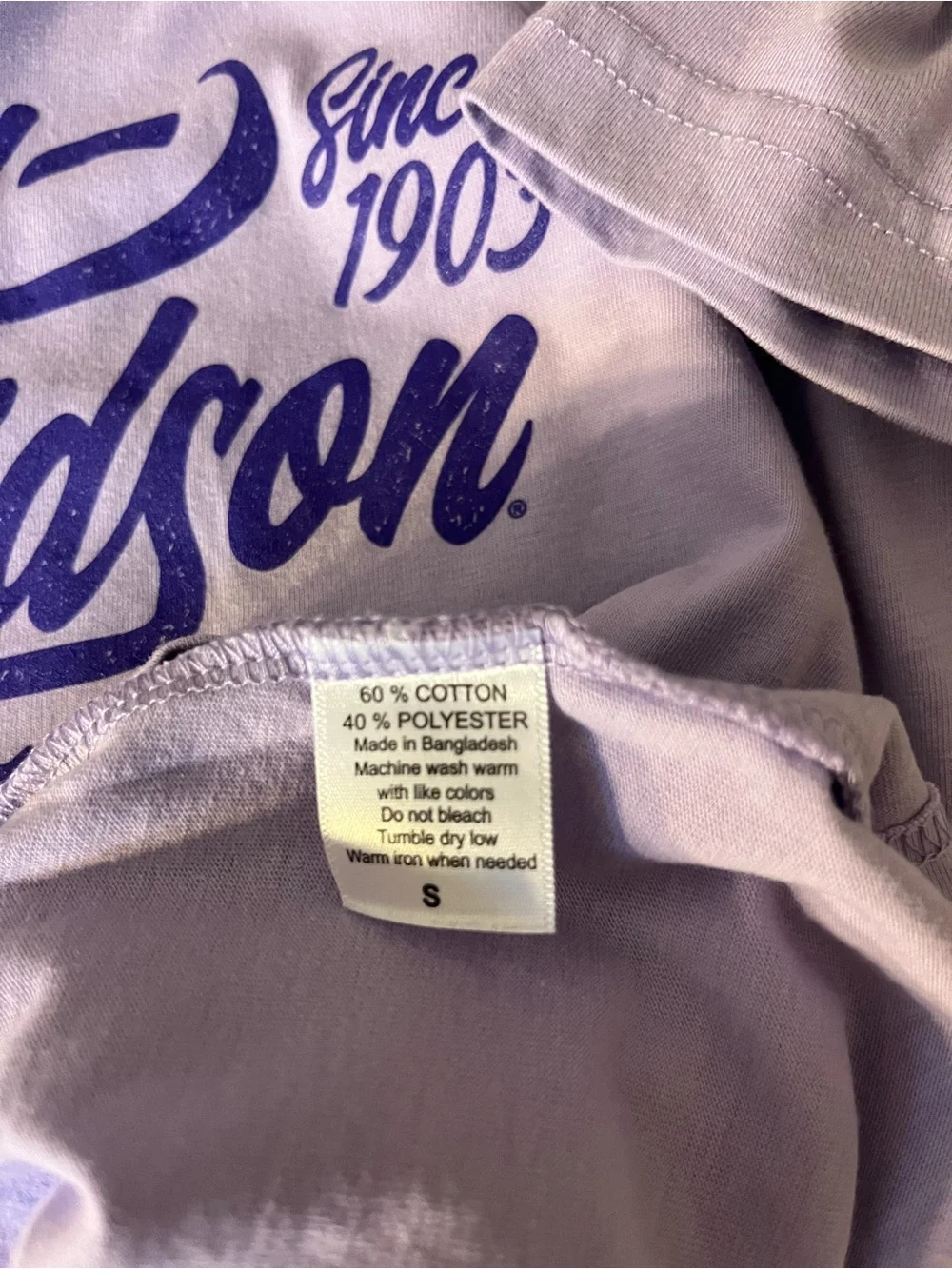 Harley-Davidson Lavender V-Neck Tee